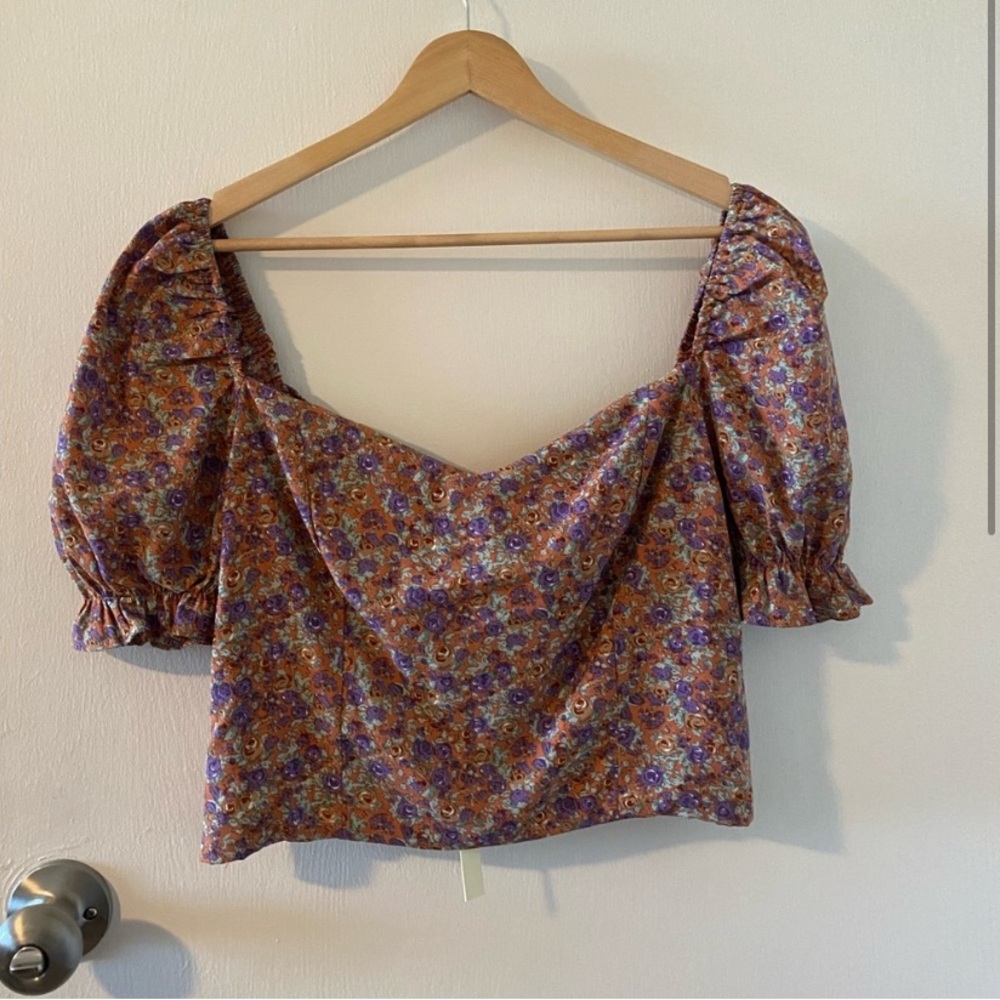 Qi Multicolor Floral Puff Sleeve Blouse